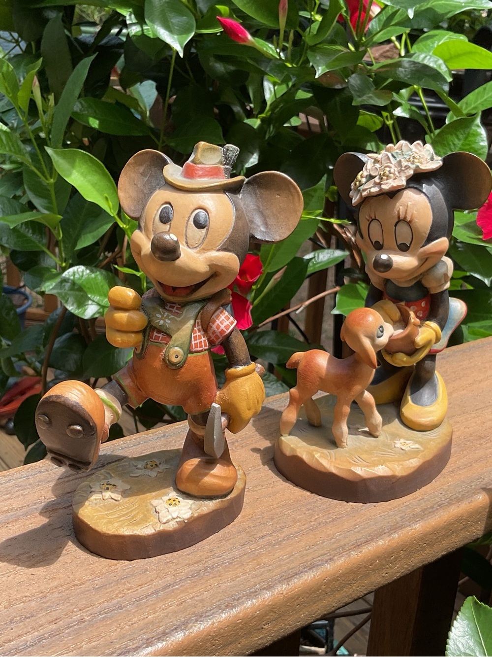 6” Anri Disney Mickey and Minnie Mouse Set